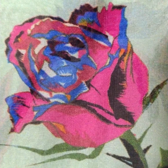 BALENCLAGA Rosabotanica Silk Vibrant Colours NWT - Picture 2 of 14